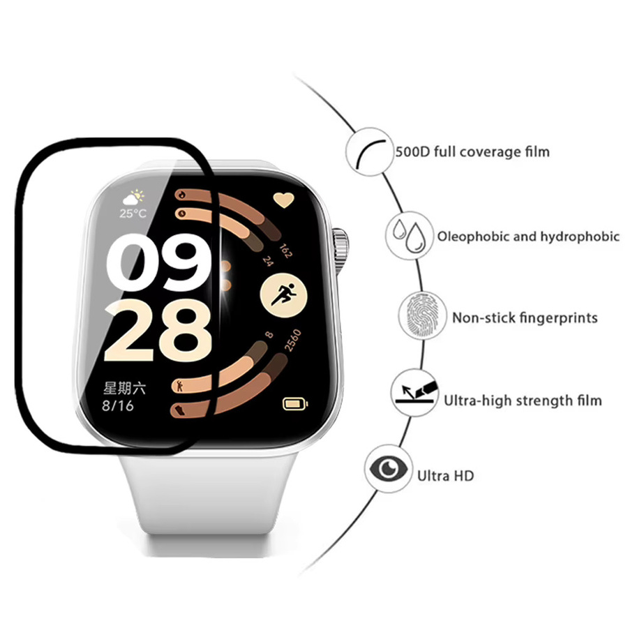 Mptionx Displayschutzfolie für Xiaomi Redmi Watch 6, transparent, Unisex - Bild 2