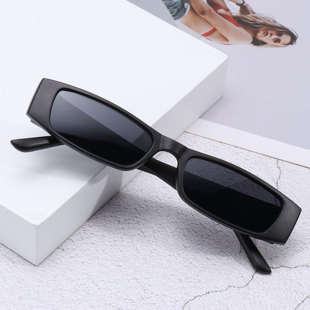 Beihaig Sonnenbrille, Rechteckig, Kunststoff, Vollrand, Schwarz, Damen - Bild 1