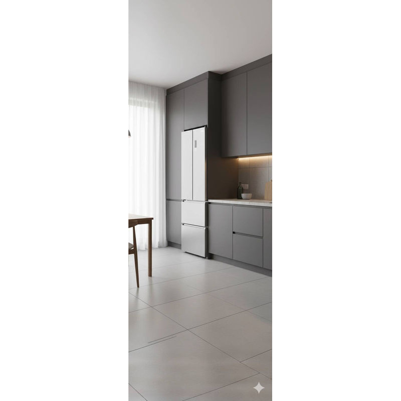 POCOline French-Door Kühl-Gefrierkombination FD 185-395 EIXDNF in Silver, No Frost, B/H/T: 59,5 x 185 x 68 cm - Bild 2