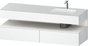 Duravit Einbauwaschtisch-Möbel-Set Qatego in Weiß, B/T/H: 160 x 50 x 60 cm - Bild 1
