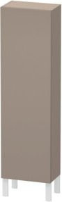 Duravit L-Cube Halbhochschrank in Basalt Matt mit Glastür, Tür rechts, B: 40 cm, T: 24,3 cm, H: 132 cm - Bild 1