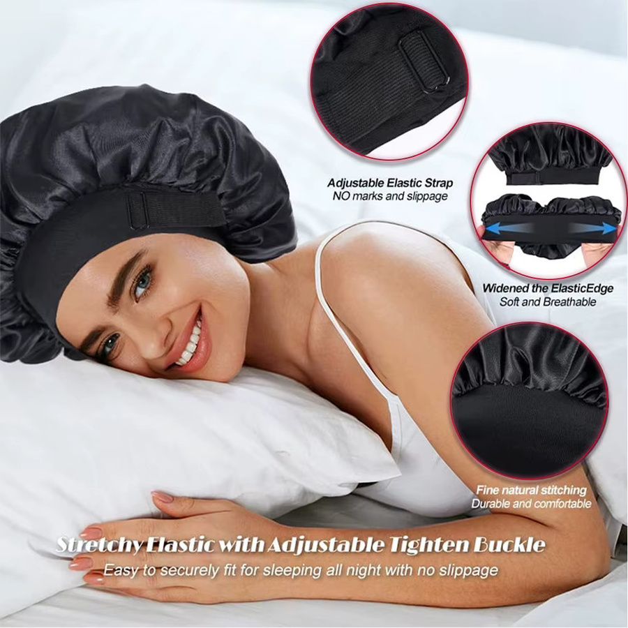 Yajukai Wende-Satin-Mütze, doppellagig, Unisex - Bild 6