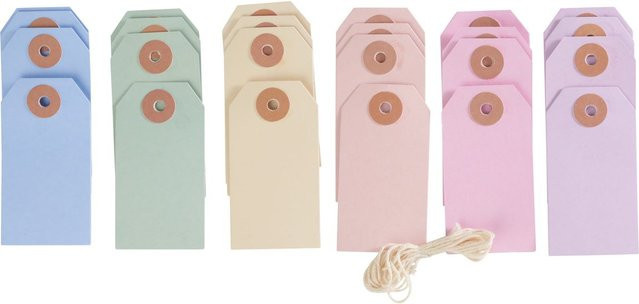 VBS Geschenkanhänger-Set Pastell in Multicolor aus Papier - Bild 1