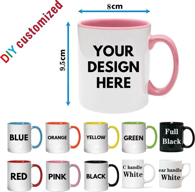 Personalisierte ARTGAT Tasse mit eigenem Foto und Namenslogo in Weiß, Keramiktasse für Kaffee und Tee - Bild 1