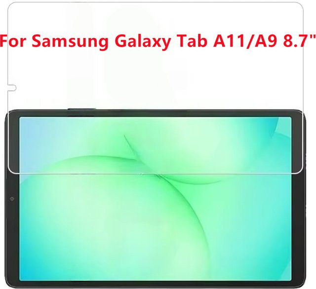 Samsung Displayschutzfolie aus gehärtetem Glas für Galaxy Tab A9 8,7 Zoll SM-X115 und Tab A11 2025 SM-X135, transparent - Bild 1