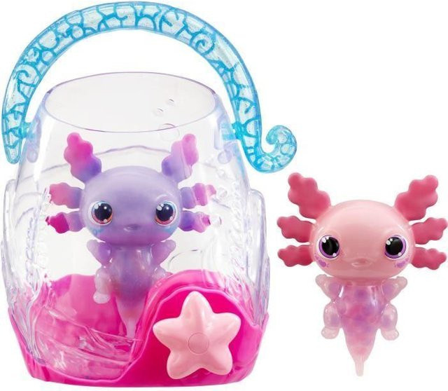 Animagic Goliath Doppelpack Axolotl, Blasen-Aquarium, Rosa / Violett, ab 4 Jahre - Bild 1