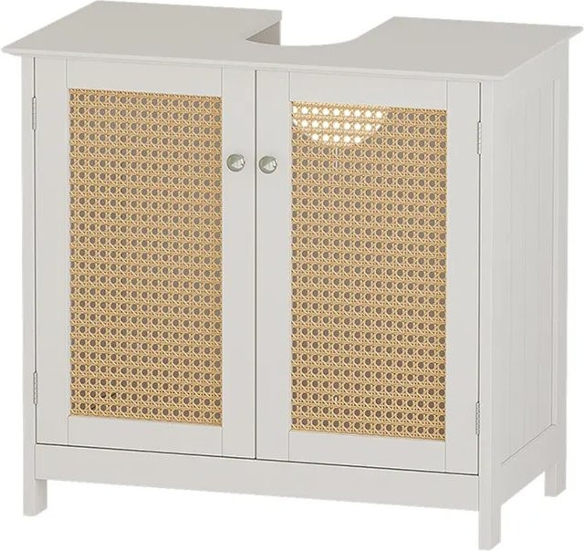 Vicco Waschbeckenunterschrank Rosario Weiß mit 2 Türen und Regalfächern, B/T/H: 60 x 58 x 35 cm - Bild 1