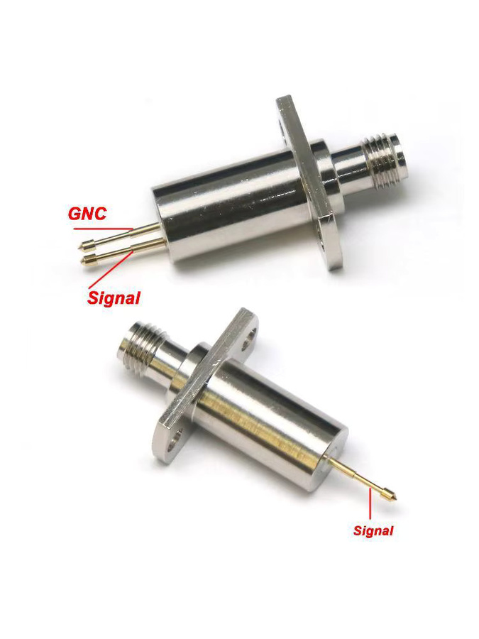 Dykbcells RF Signal Debugging Probe SMA zu Single/Dual Needle Tip Adapter in Silber für Spektrumanalysator und Ham Radio Verstärker - Bild 1