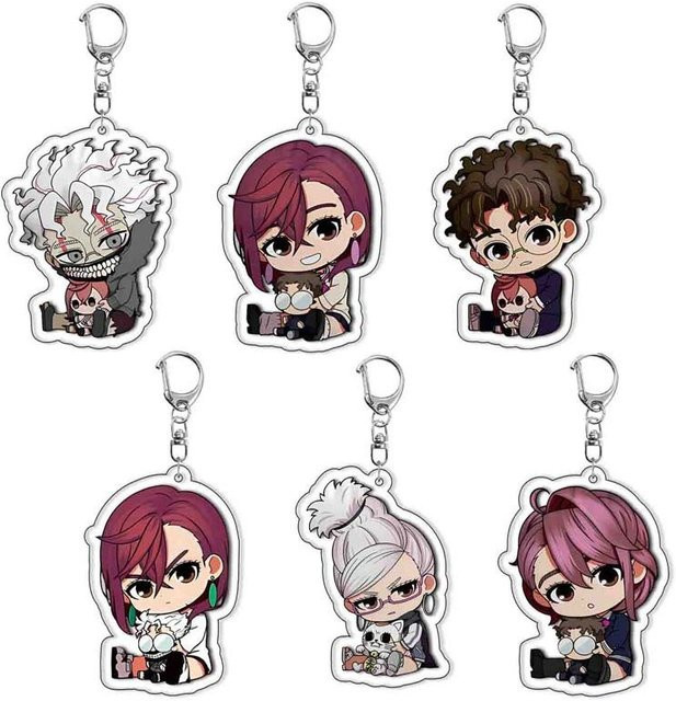 Schlüsselanhänger Anime Dan Da Dan, Acryl, 6er-Set, Unisex - Bild 1