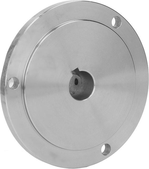 Aimo Planscheibe aus Hochmanganstahl mit 3 Löchern, Durchmesser: 130 mm, Farbe: Silber, passend für K11-130, K12-130 und K72-130 - Bild 1