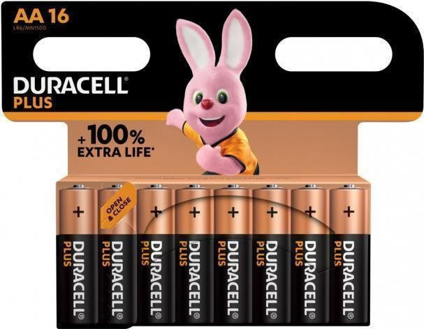 Duracell Plus AA Alkali Einwegbatterien, 100 Stück, Multicolor - Bild 1
