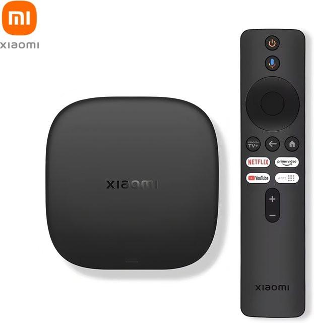 Xiaomi TV Box S 3rd Gen Streaming-Box in Schwarz mit 32GB Speicher, 4K UHD, Google TV, Dolby Vision, HDR10+, WiFi 6 und Bluetooth - Bild 1
