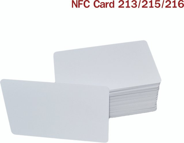 5 Stück Guang Hongrun NFC Karten Tag NT/AG 213/215/216 in Weiß beschreibbar mit Tagmo für alle NFC-fähigen Smartphones - Bild 1