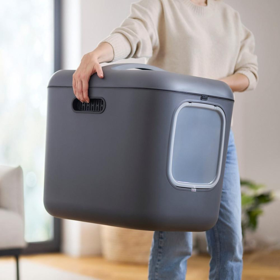 Rotho Katzentoilette Biala XL in Anthrazit, Weiß oder Grau - Bild 2