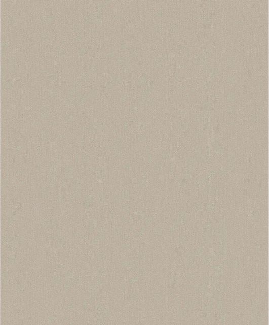 Marburg Vliestapete Belinda Nov Uni in Dunkelbeige, waschbare Non-Woven Tapete mit FSC-Zertifizierung - Bild 1