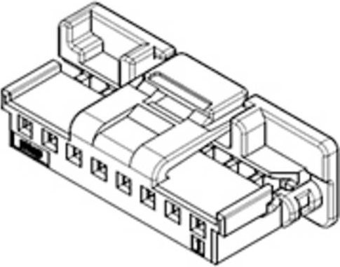 Molex Buchsengehäuse-Kabel 5601230802 in Rot - Bild 1