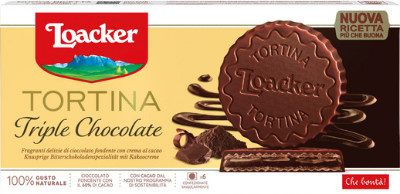 Loacker Tortina Triple Chocolate 6 x 21 g - Bild 1