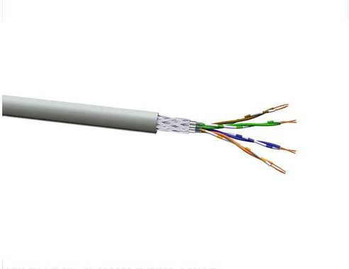 VOKA Kabelwerk Netzwerkkabel CAT 5e SF/UTP Ethernet/LAN Grau (RAL 7035) 500m - Bild 1