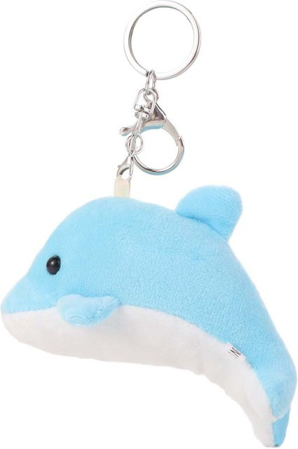Binchi Fitness Taschenanhänger Delfin Plüschtier, himmelblau, Unisex - Bild 1