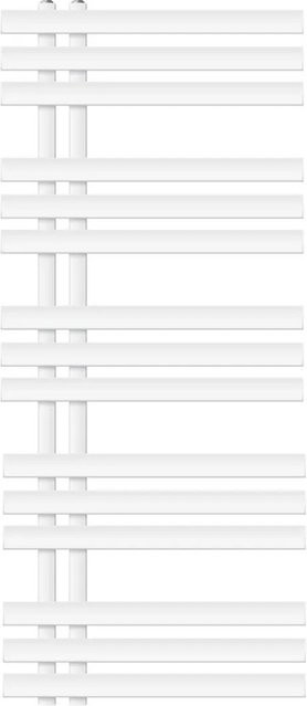 LuxeBath Design Badheizkörper Iron EM Handtuchheizkörper aus Stahl, Weiß, B: 50 cm, H: 120 cm - Bild 2