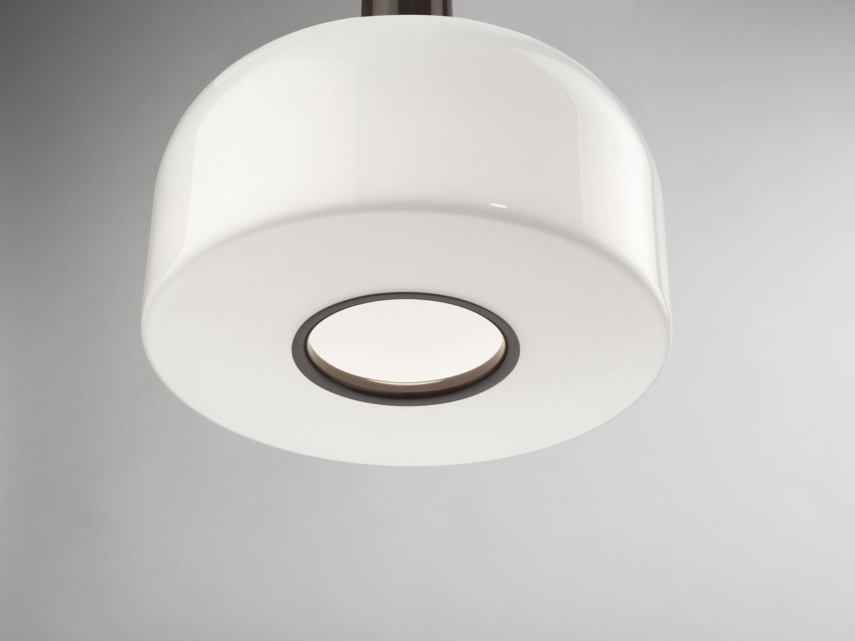 Flos Bellhop Pendelleuchte aus Glas und Metall in Braun mit E27 Fassung - Bild 3