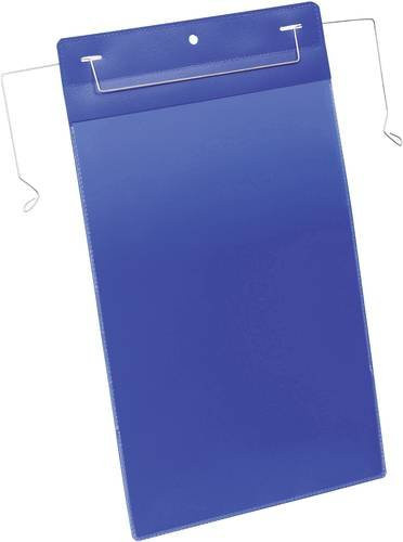 Durable Sichttaschen mit Drahtbügel DIN A4, Blau, 50 Stück, Breite: 21,0 cm, Höhe: 29,7 cm - Bild 1