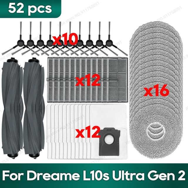 OSSIEAO Zubehör für Dreame L10s Ultra Gen 2, L30s Ultra, L10s Pro Ultra Heat, Mova E30 Ultra und Trouver E30 Ultra in Grau - Bild 1