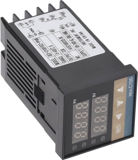 OutsideWorld PID Thermostat Temperaturregler Set 0 bis 400 Grad Celsius in Schwarz aus Edelstahl - Bild 1