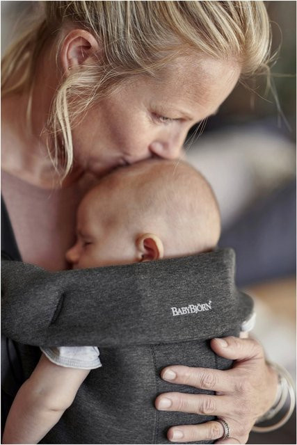 BabyBjörn Babytrage Mini 3D Jersey in Grau - Bild 1