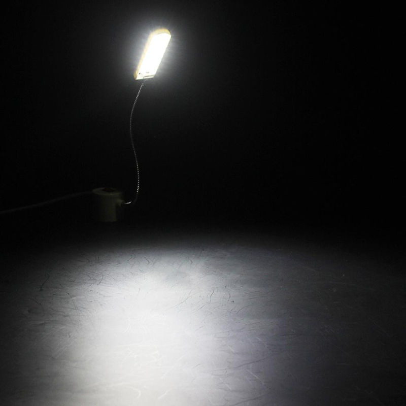 Igeteck LED Nähmaschinenleuchte mit 30 LEDs, Grau, Magnetischer Sockel und flexiblem Rohr, 2W - Bild 2