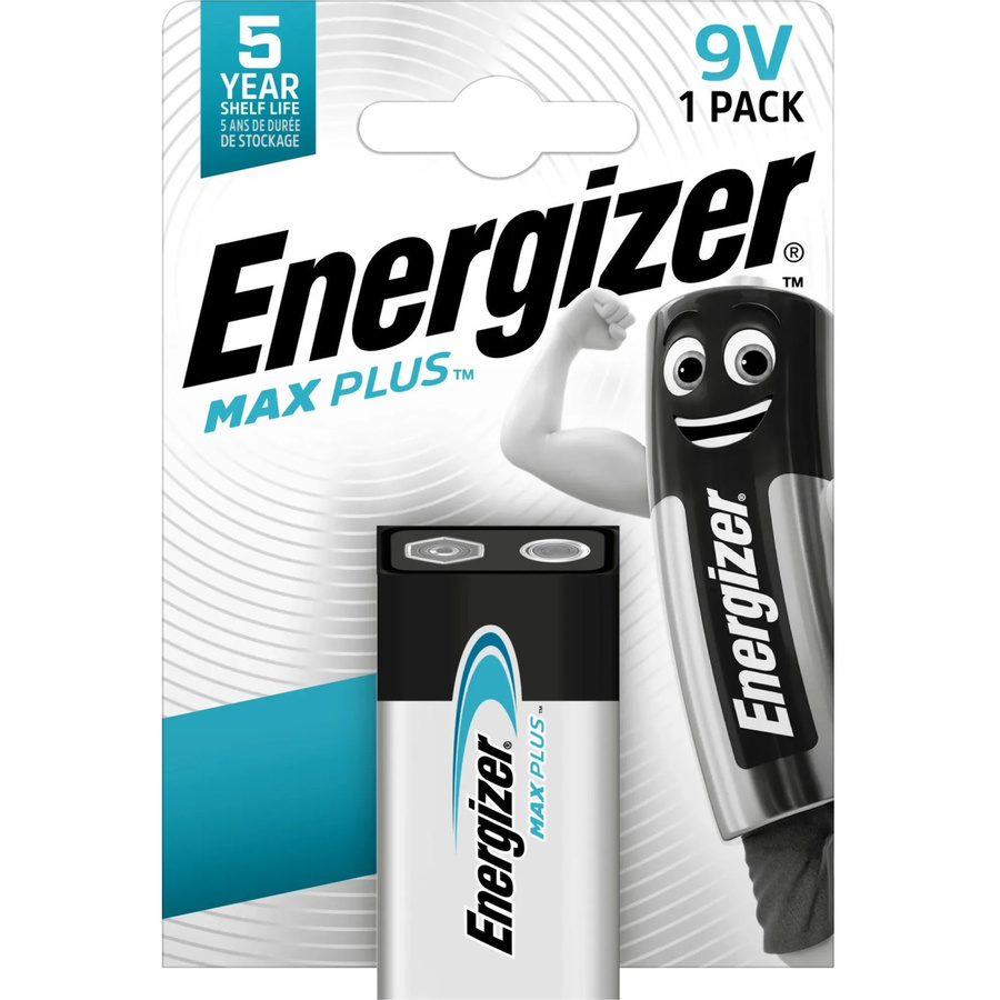 Energizer Alkaline Batterie Max Plus 9V E-Block Multicolor 1 Stück - Bild 2