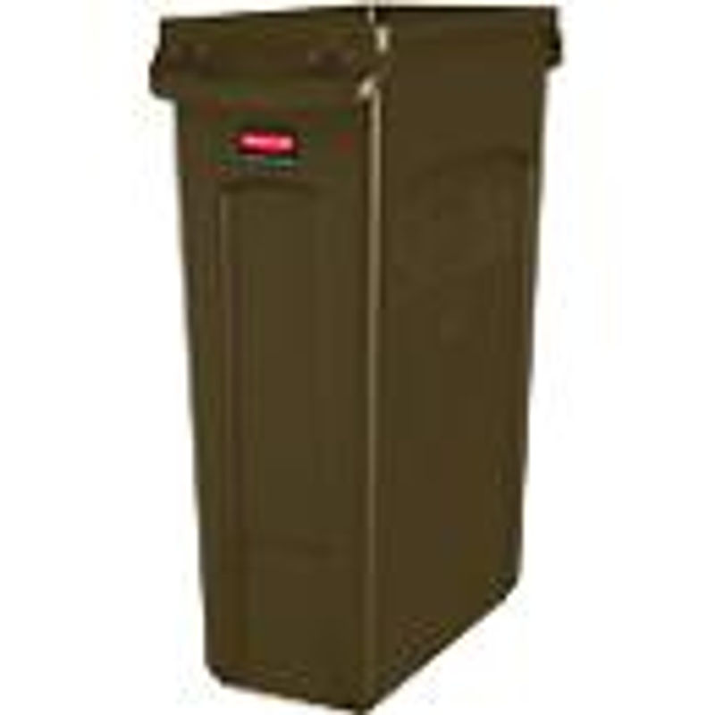 Rubbermaid Slim Jim Abfallbehälter, 87 Liter, braun - Bild 2