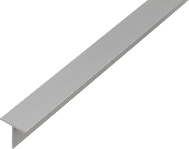 GAH Alberts T-Profil aus eloxiertem Aluminium in Silber, B: 15 mm, H: 15 mm, L: 1.000 mm - Bild 1