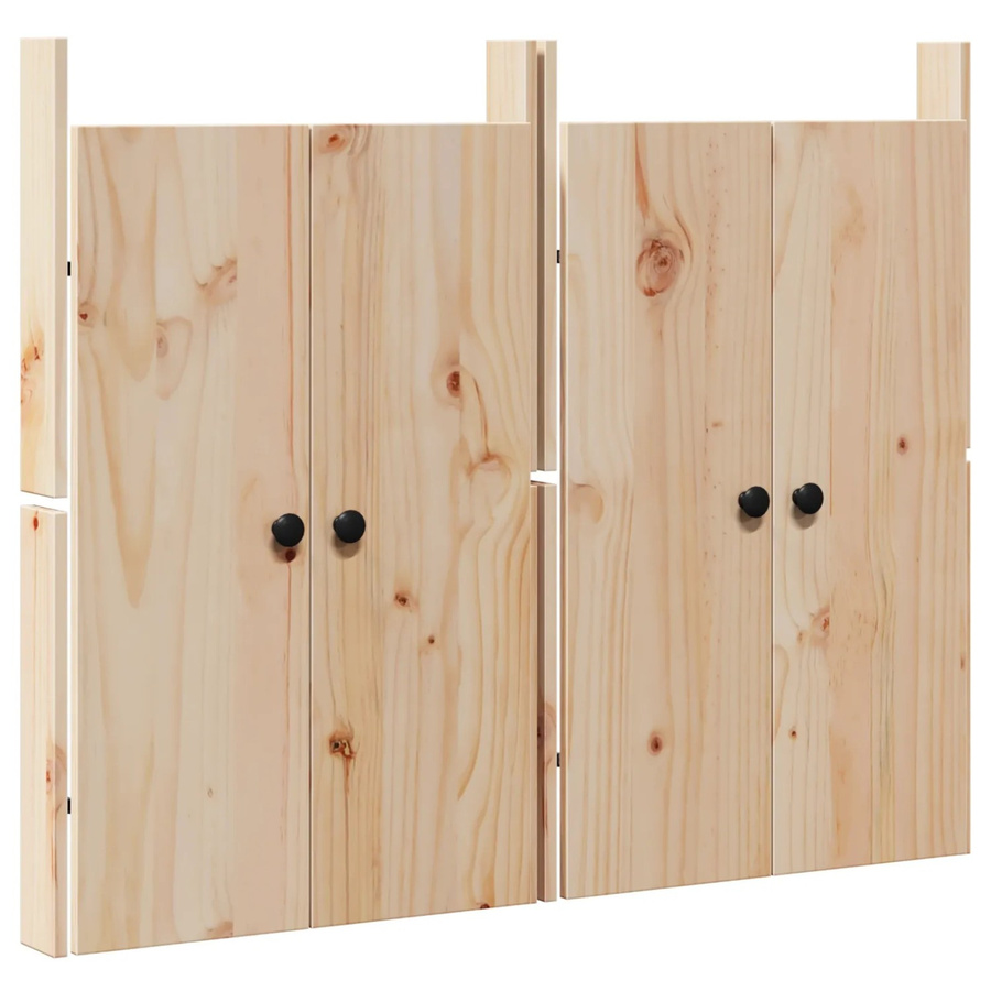 vidaXL Küchentür MEPPEL Set aus 2 Stück aus Massivholz Kiefer in Creme, B/T/H: 50 x 9 x 82 cm - Bild 1