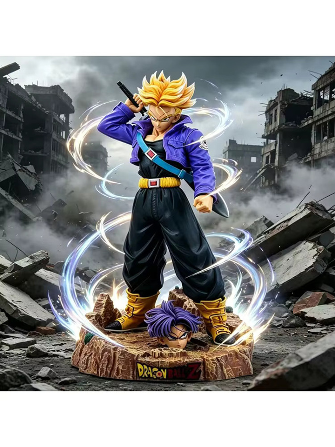 Bandai Dragon Ball Z Super Saiyan Trunks Figur, PVC-Modell Statue, Bunt / Mehrfarbig - Bild 4