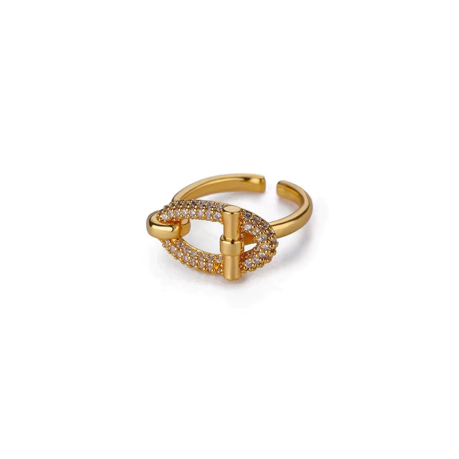 Erpels Ring Edelstahl, Gold, Zirkonia, Damen - Bild 2