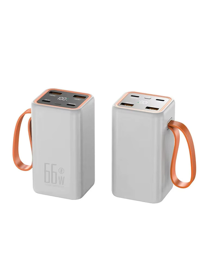 Mini Power Bank 20000 mAh mit 66 W Zwei-Wege Schnellladung, tragbares externes Ladegerät in Schwarz - Bild 4