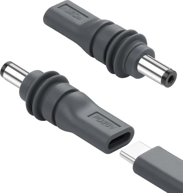 SZKOSTON USB-C auf DC Netzteil für Starlink Mini, PD 100W USB-C Buchse auf DC 5521 Stecker, Schwarz - Bild 1
