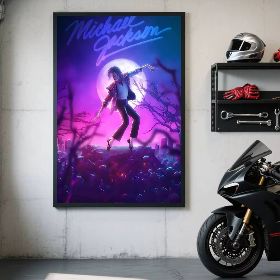Kayou Michael Jackson Anime-Poster Kunstdruck in Mehrfarben B/H: 15,0 x 15,0 cm - Bild 5