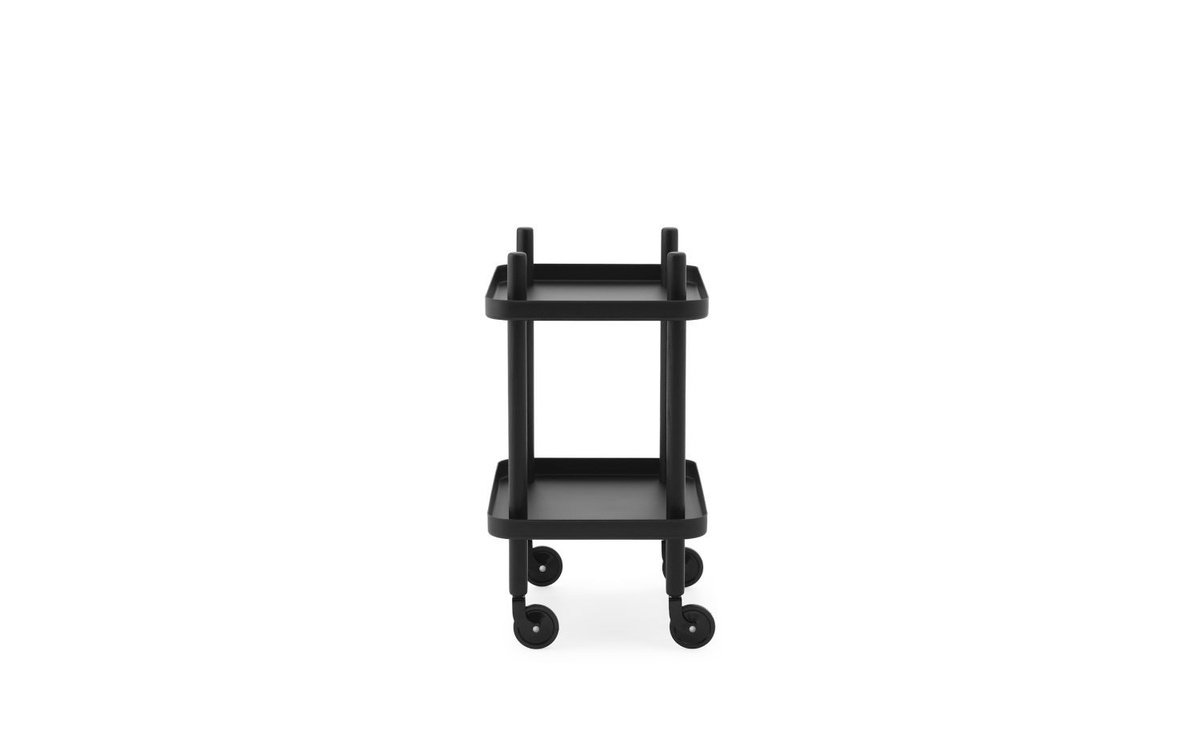 Normann Copenhagen Block Table Beistellwagen aus Stahl und Esche in Schwarz - Bild 2