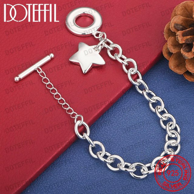 DOTEFFIL Armband, 925 Silber, Stern, Damen - Bild 1