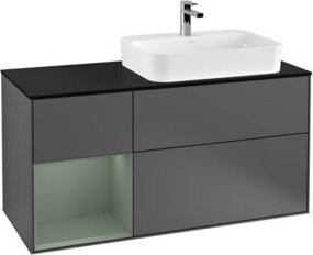 V&B Waschtischunterschrank Finion in Anthrazit, Breite: 120 cm, Tiefe: 50,1 cm, Höhe: 50,1 cm - Bild 1