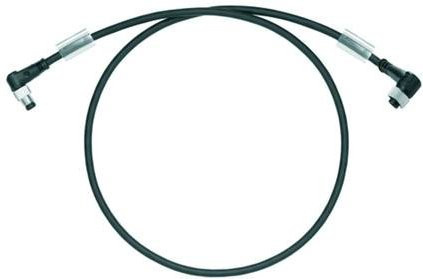 Weidmüller Sensor-Aktor-Steckverbinder M12 Stecker gewinkelt und Buchse gewinkelt, 4 Pol, schwarz, Länge: 10,00 m - Bild 1