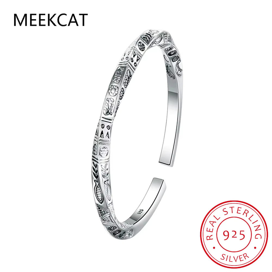 MEEKCAT Armband, 925 Sterling Silber, Geometrie Totems, Damen - Bild 2