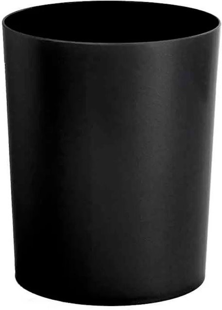 PROREGAL Runder feuerfester Papierkorb und Abfallsammler aus Kunststoff in Schwarz, Volumen: 13 Liter, H x Ø: 29,5 x 23,5 cm - Bild 1