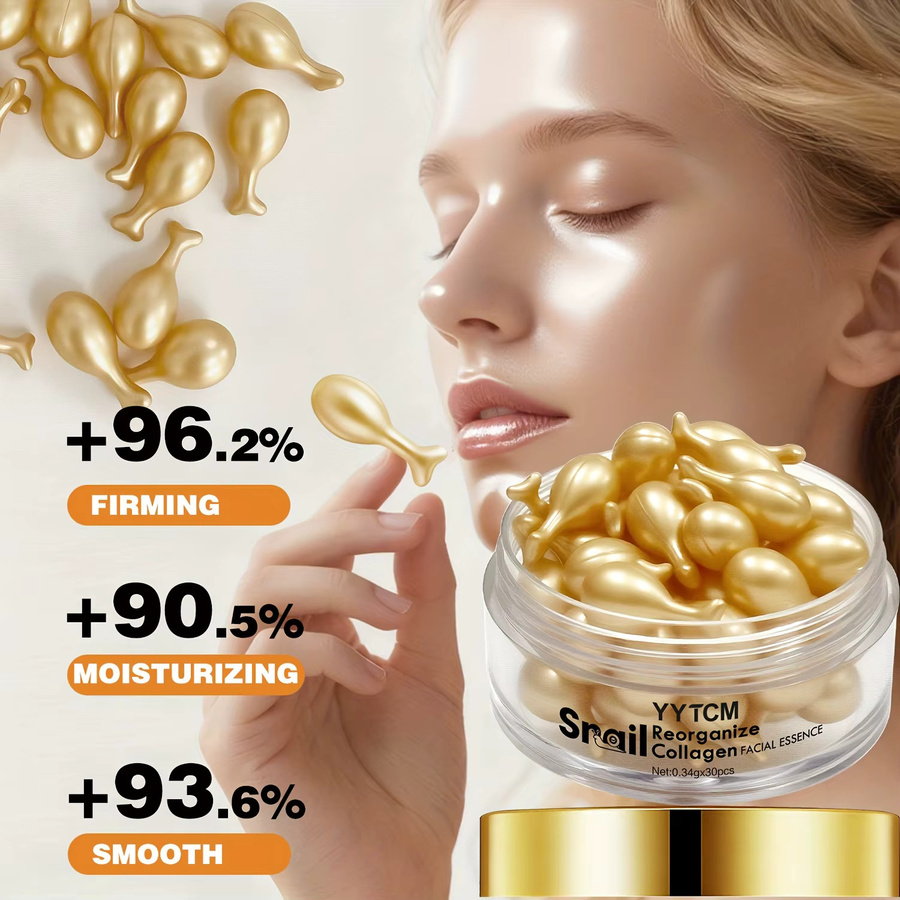 Schnecken-Rekombinantes Kollagen-Essenz-Kapseln, Serum, 30 x 0,34 g - Bild 5