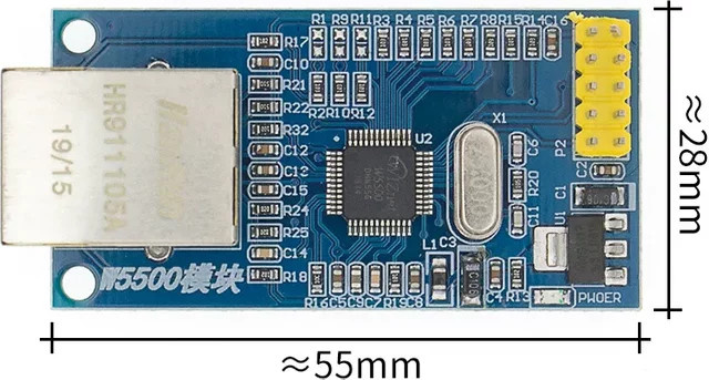 AI USR-ES1 W5500 Ethernet-Netzwerkmodul für SPI zu LAN TCP/IP mit STM32 Mikrocontroller-Programmierung via W5100 - Bild 1