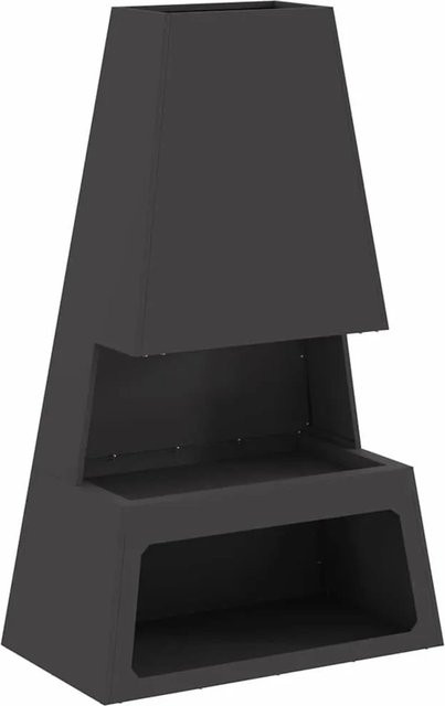 vidaXL Feuerstelle aus Stahl in Schwarz, H x B x T: 100 x 60 x 35 cm - Bild 1