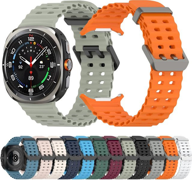 Samsung Uhrenarmband Ocean Silikon, Galaxy Watch Ultra 47mm, Unisex - Bild 1