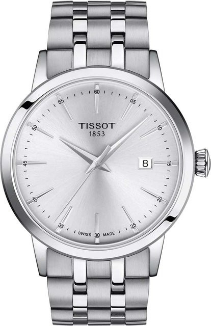 Tissot Armbanduhr Classic Dream, Quarz, Edelstahl, Silber, 42 mm, Herren - Bild 1